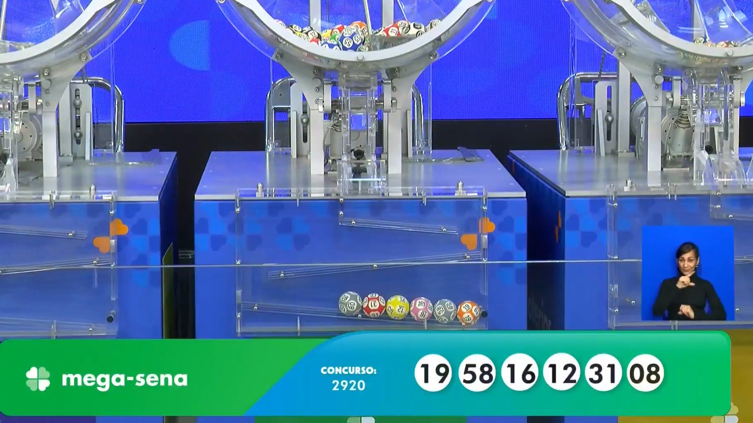 Mega-Sena, concurso 2.920: veja as dezenas sorteadas