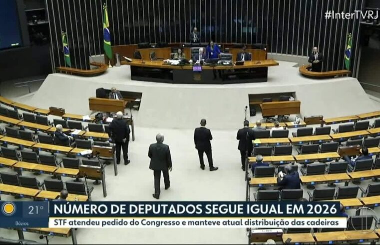 Um ano para as eleições 2026: após tentativa frustrada, número de vagas na Câmara será o mesmo; entenda
