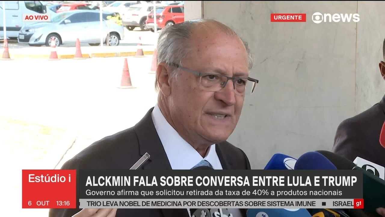 Após ligação entre Lula e Trump, Alckmin diz estar ‘otimista’ com chance de revisão de tarifaço