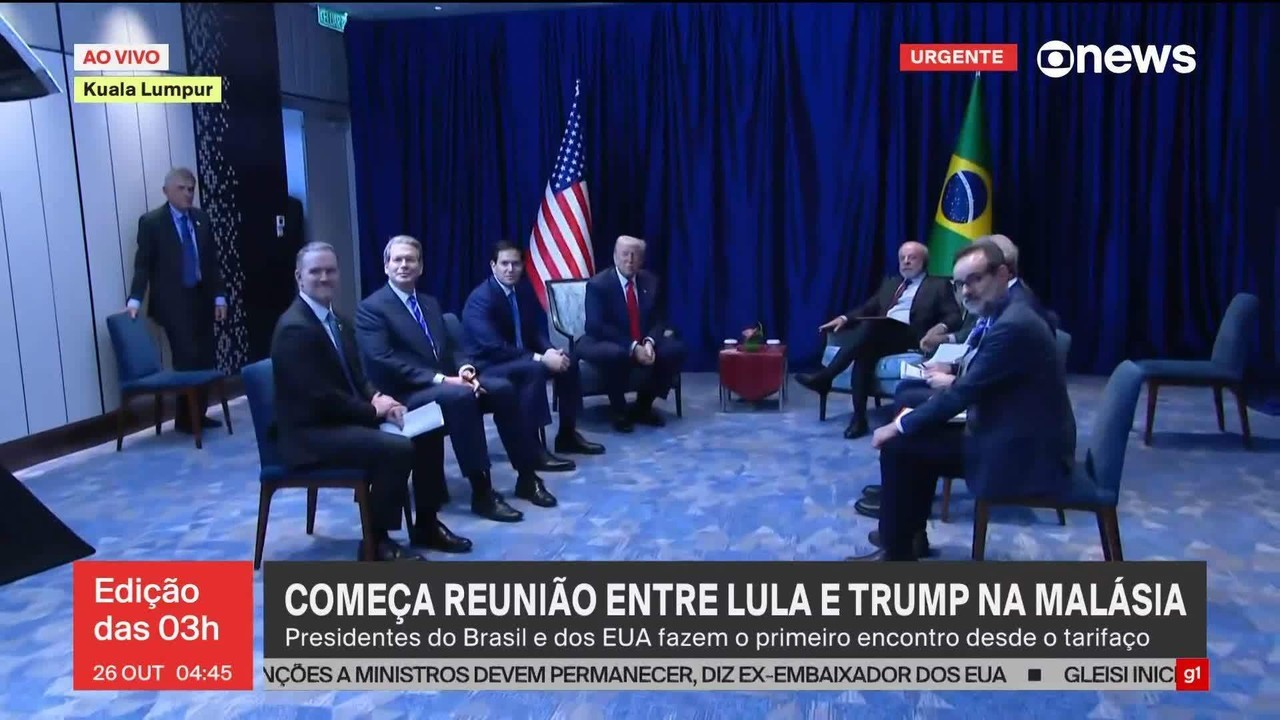 Lula e Trump se encontram na Malásia