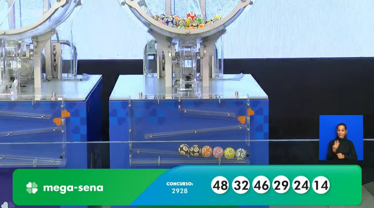 Mega-Sena, concurso 2.928: prêmio acumula e vai a R$ 48 milhões