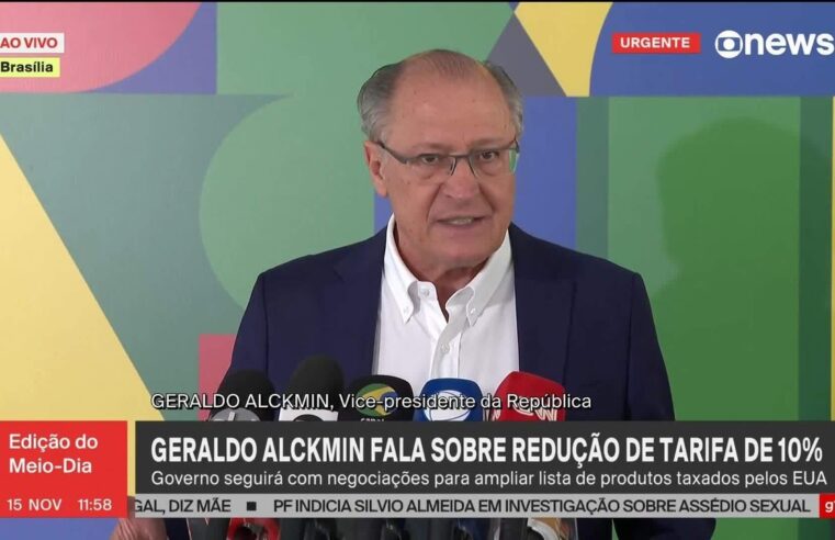 Alckmin diz que redução de taxas pelos EUA está na ‘direção correta’, mas ‘distorção’ ainda precisa ser corrigida