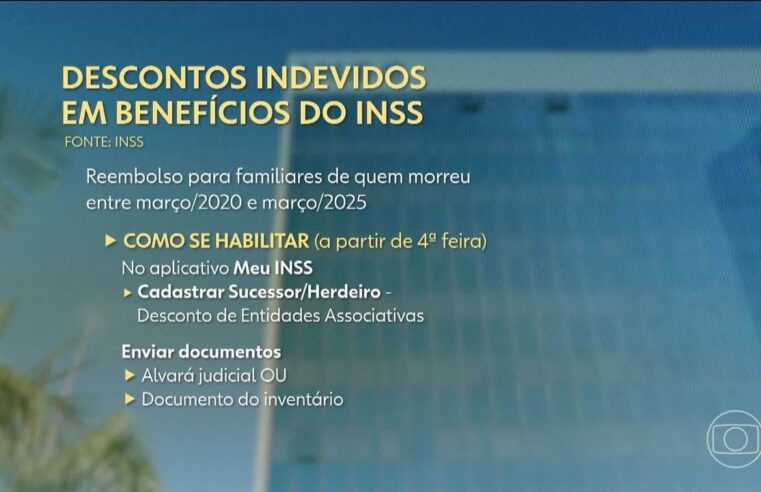 INSS cria regra para devolver descontos indevidos a herdeiros de aposentados já falecidos; veja como pedir