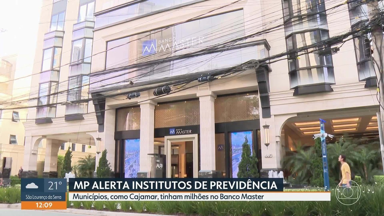 Cinco municípios de SP investiram R$ 218 milhões no Banco Master com dinheiro de previdência