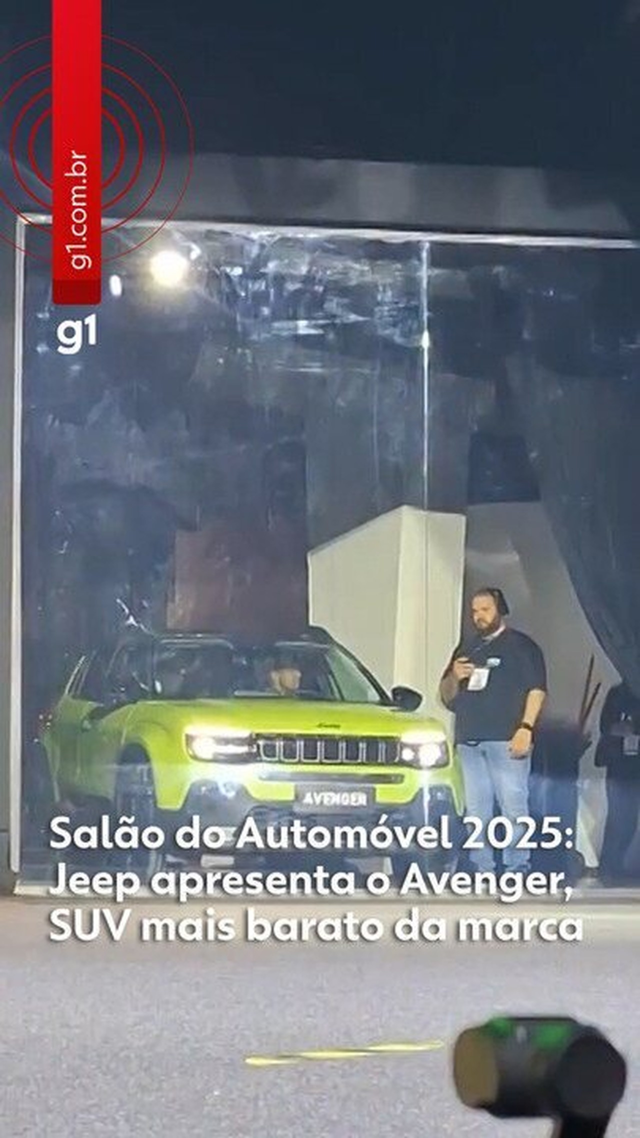 Salão do Automóvel 2025: Jeep apresenta o Avenger, SUV mais barato da marca