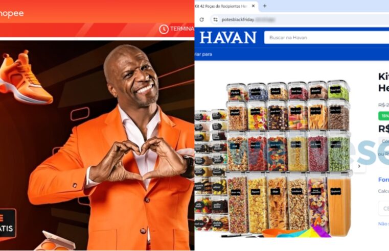 Black Friday: veja como se proteger das lojas online falsas da Shopee e Havan