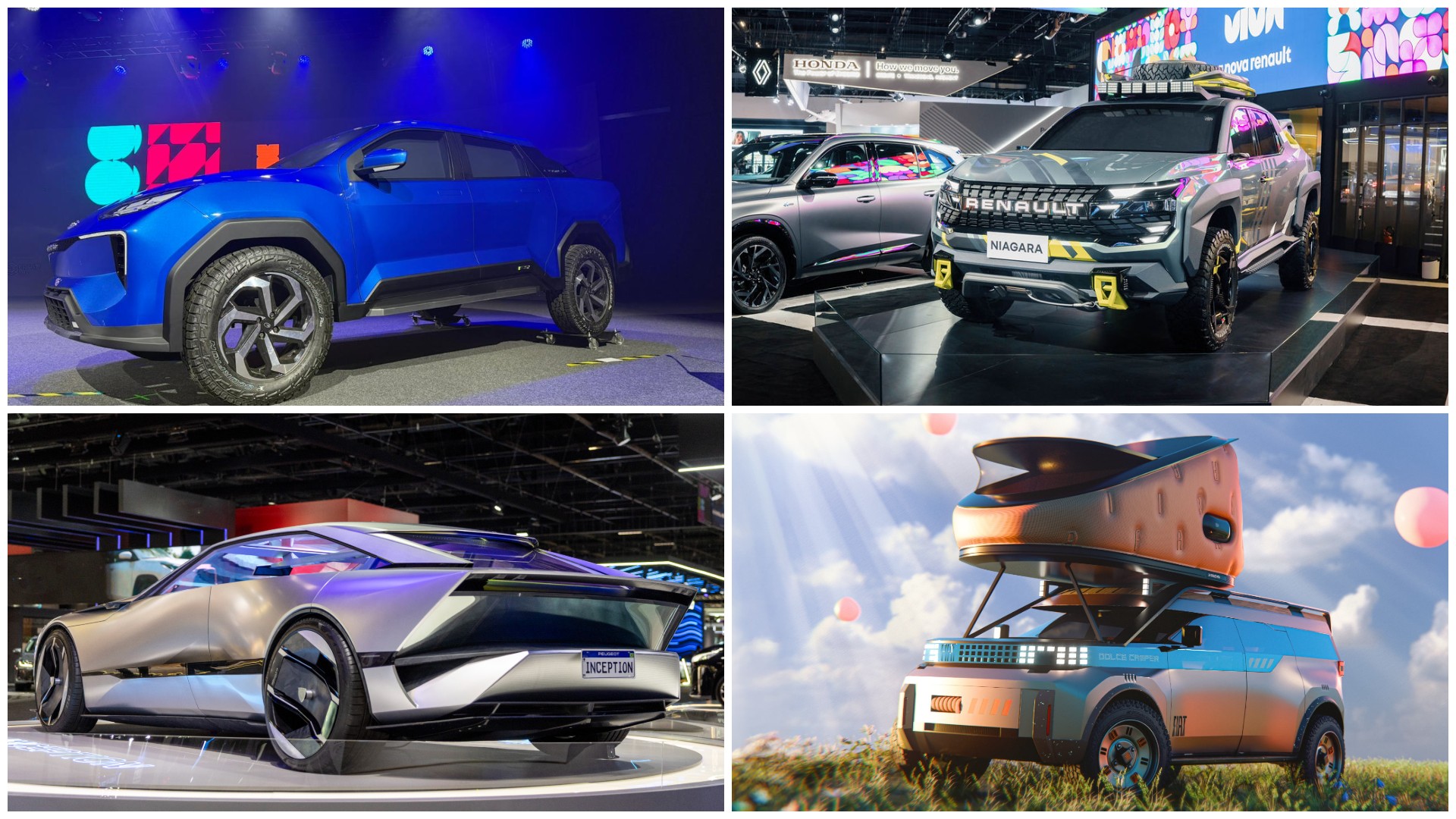 Salão do Automóvel 2025: carros-conceito mostram o futuro de Fiat, Peugeot, Renault e Lecar; VÍDEO